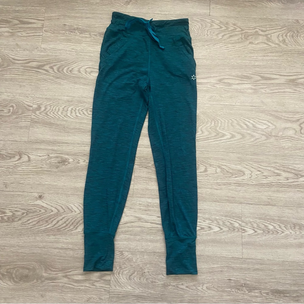 Nine West Active Teal and Black Jogger Pants - Size Small